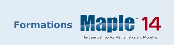 Formations Maple - Logiciel de calcul num&eacute;rique et symbolique